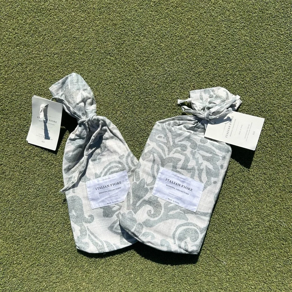 NWT Restoration Hardware Italian Fiore Standard Sham, Set of 2